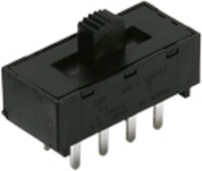 C & K Switches L204011MS02Q Schiebeschalter 125 V 4 A 2 x Ein/Ein/Ein/Ein 1 St. Bulk