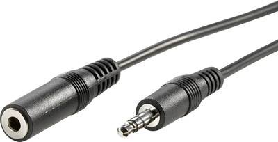 VALUE 3,5mm Verlängerungskabel ST / BU, schwarz, 5 m
