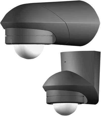 Grothe 94535 Aufputz PIR-Bewegungsmelder 360 ° Relais Schwarz IP55