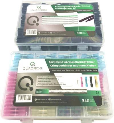 Quadrios 2107C407 Stoßverbinder 0.3 mm² 6 mm² Vollisoliert Schwarz, Transparent 1140 St.