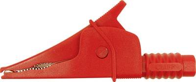 Cliff Croc Clip Sicherheits-Abgreifklemme Steckanschluss 4 mm CAT III 1000 V Rot