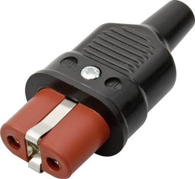 Kalthoff 344002 Warmgeräte-Steckverbinder 344 Stecker, gerade Gesamtpolzahl: 2 + PE 16 A Schwarz, Rot 1 St.
