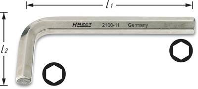 Hazet Innen-Sechskant Winkelschraubendreher 3 mm