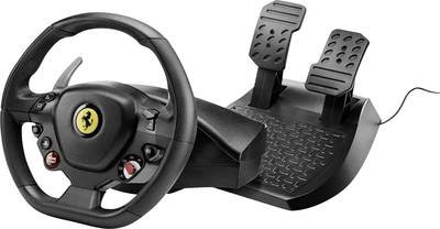 Thrustmaster T80 Ferrari 488 GTB Edition Lenkrad PlayStation 4 Schwarz inkl. Pedale, Schraubbefestigung