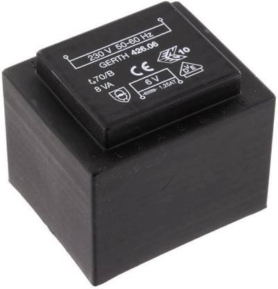 Gerth PTF421201 Printtransformator 1 x 230 V 1 x 12 V/AC 8 VA 666 mA