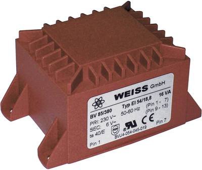 Weiss Elektrotechnik 85/385 Printtransformator 1 x 230 V 1 x 24 V/AC 16 VA 667 mA