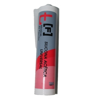 Silicona acética blanca y transparente