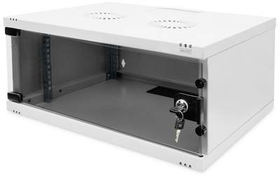 Digitus DN-38010 19 Zoll Wandgehäuse (B x H x T) 540 x 241 x 400 mm 4 HE Lichtgrau (RAL 7035), Grau, Grau (Metallgehäuse