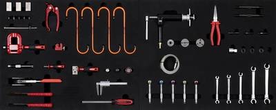 KS Tools 440.9051 MODULO Systemeinlagen-Satz für Bremse, 51-tlg