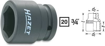 Hazet Kraft-Steckschlüsseleinsatz 3/4" (20 mm) 1000S-28