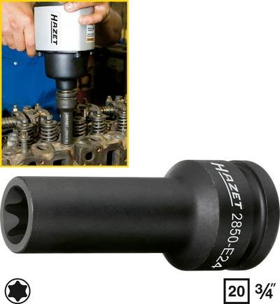 Hazet Kraft-Steckschlüsseleinsatz 3/4" (20 mm) 2850-E24