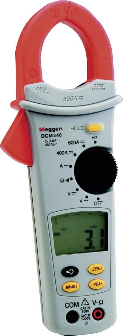 Megger DCM340 Stromzange, Hand-Multimeter digital CAT III 600 V Anzeige (Counts): 4000