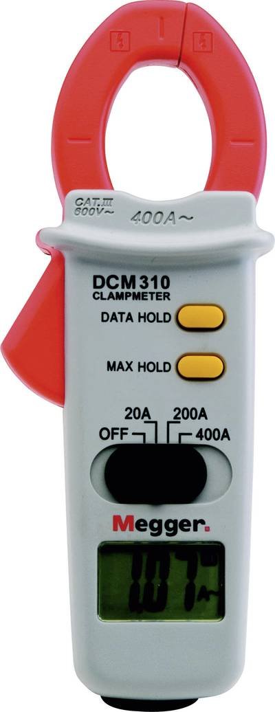 Megger DCM310 Stromzange, Hand-Multimeter digital CAT III 600 V Anzeige (Counts): 2000