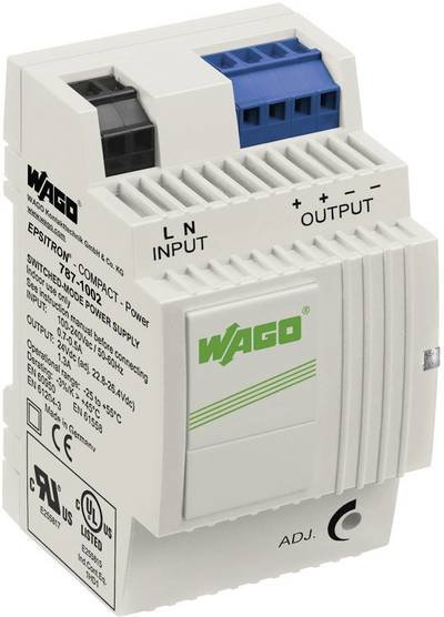 WAGO 787-1002 Hutschienen-Netzteil (DIN-Rail) 24 V/DC 1.3 A 31.2 W Anzahl Ausgänge:2 x Inhalt 1 St.