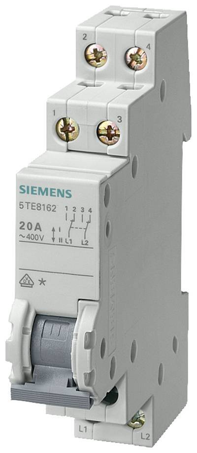 Wechselschalter Grau 20 A 2 Wechsler Siemens 5TE8162