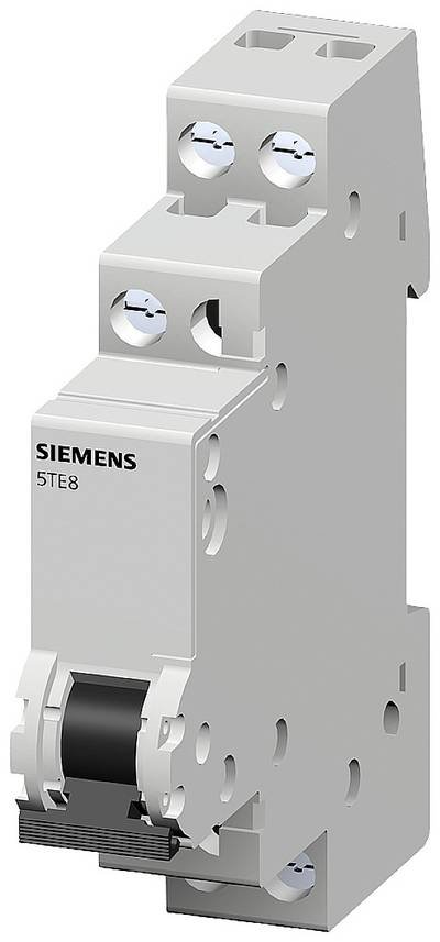 Wechselschalter Grau 1polig 6 mm² 20 A 1 Schließer, 1 Öffner Siemens 5TE8151