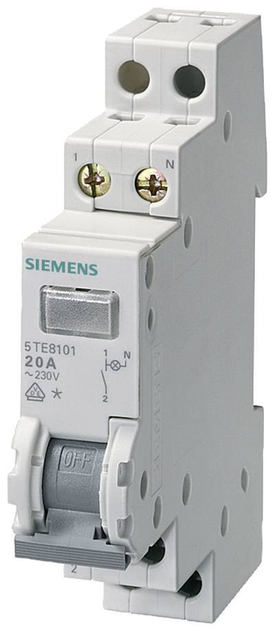 Kontrollschalter Grau 20 A 3 Schließer Siemens 5TE8103