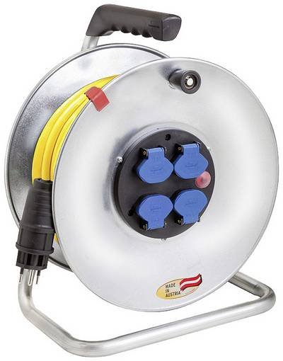 Brennenstuhl 1195042901 Kabeltrommel 33 m Gelb Schweiz-Stecker