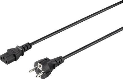 Sygonix SY-5042692 Kaltgeräte Anschlusskabel Schwarz 2.00 m