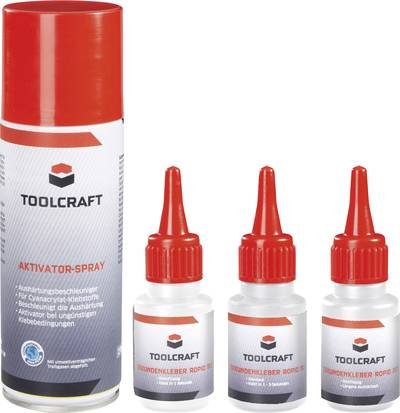 TOOLCRAFT Klebeset W047681 4 Teile