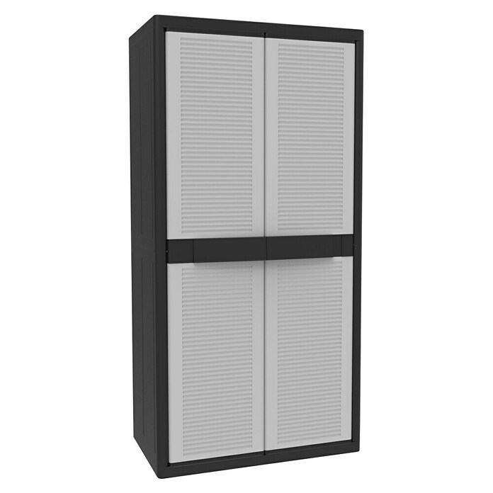 Armario multiusos de plástico Jumbo Qblack escobero