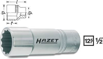 Hazet 900TZ-18 900TZ-18 Außen-Sechskant Steckschlüsseleinsatz 18 mm 1/2" (12.5 mm)