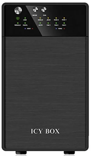 IB-RD3620SU3, RAID-System für 2x 3,5" SATA HDD zu USB 3.0 + eSATA Host, RAID 0, 1, JBOD, EasySwap, schwarz
