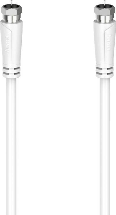 hama 00205065 SAT-Anschlusskabel, F-Stecker - F-Stecker, 5,0 m, 90 dB
