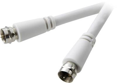SpeaKa Professional SAT Anschlusskabel [1x F-Stecker - 1x F-Stecker] 3.00 m 90 dB Weiß