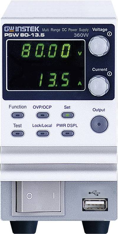 GW Instek PSW80-13.5 Labornetzgerät, einstellbar 0 - 80 V/DC 0 - 13 A 360 W Anzahl Ausgänge 1 x