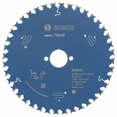 Bosch Accessories Expert for Wood 2608644048 Kreissägeblatt 190 x 30 x 1.6 mm Zähneanzahl: 40 1 St.