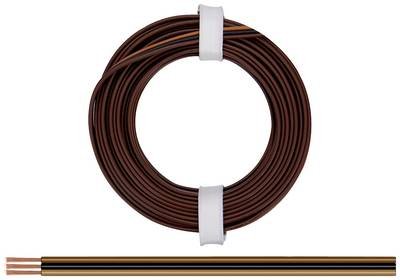 Donau Elektronik 325-818 Litze 3 x 0.25 mm² Dunkelbraun, Schwarz, Hellbraun 5 m