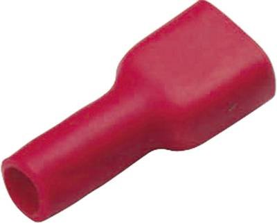 Vogt Verbindungstechnik 3959 Flachstecker Steckbreite: 6.3 mm Steckdicke: 0.8 mm 180 ° Vollisoliert Rot 1 St.