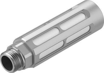 FESTO Schalldämpfer 6843 U-3/8-B 10 bar Polyethylen, Aluminium 1 St.